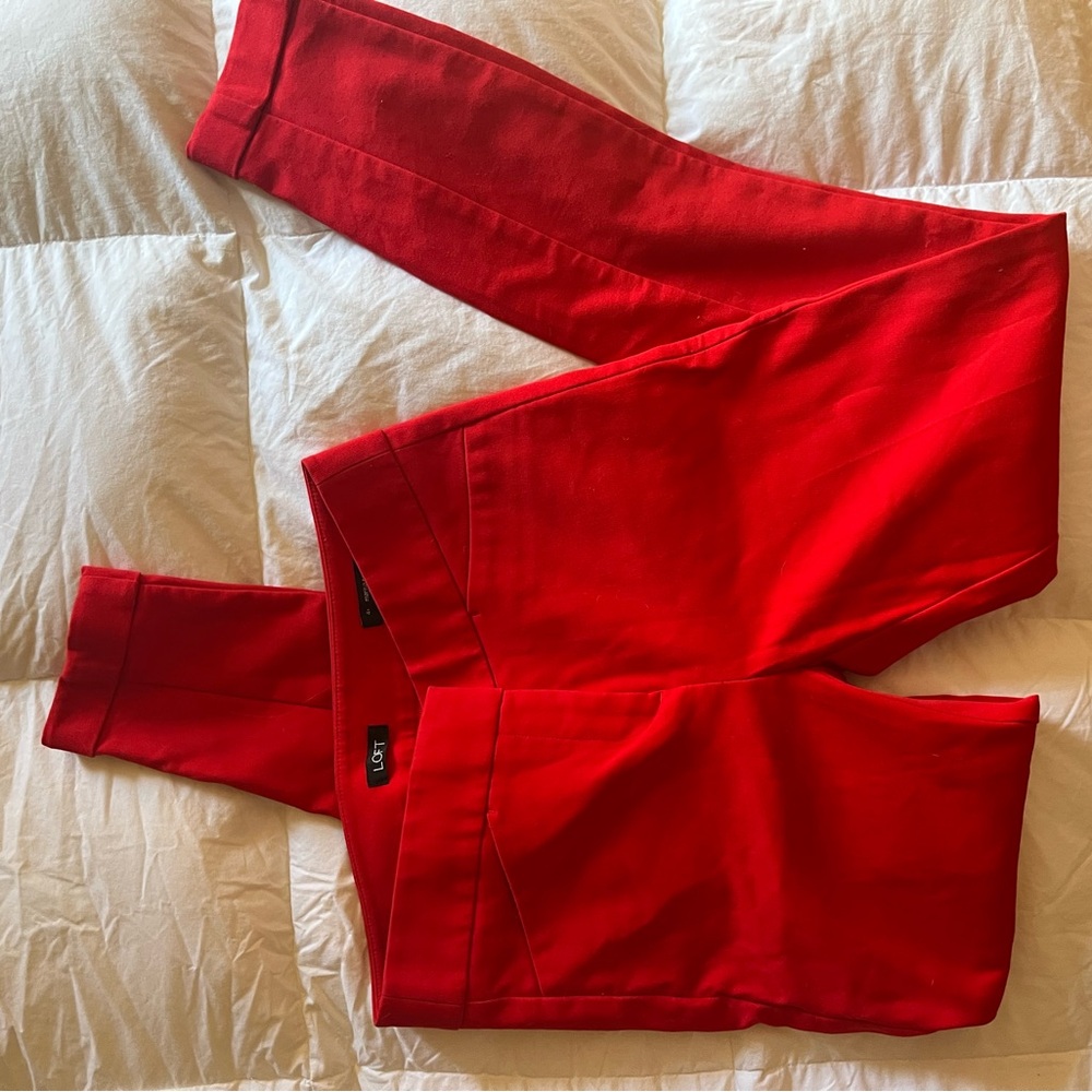 Vibrant Red Pants